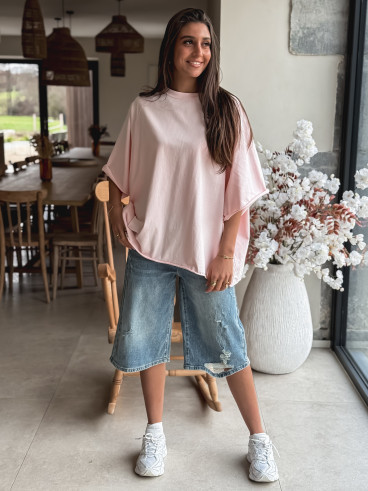 T-shirt oversize Daena - Rose