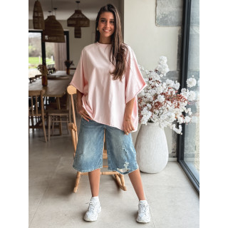 T-shirt oversize Daena - Rose