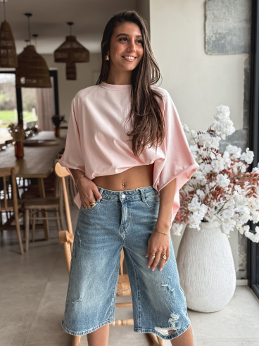 T-shirt oversize Daena - Rose
