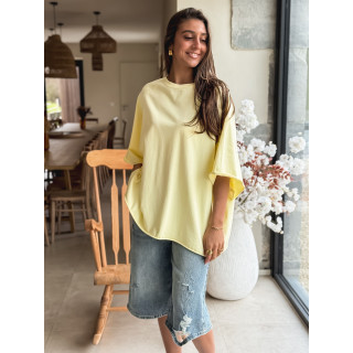 T-shirt oversize Daena - Jaune