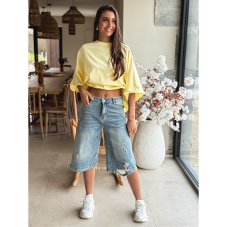 T-shirt oversize Daena - Jaune