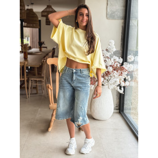T-shirt oversize Daena - Jaune