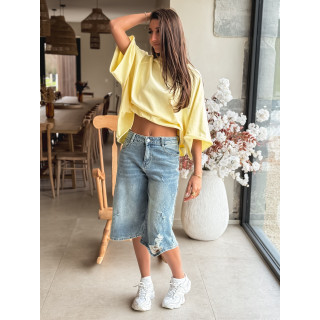 T-shirt oversize Daena - Jaune