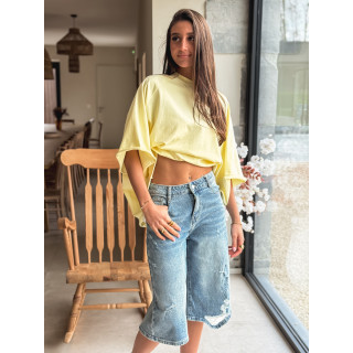 T-shirt oversize Daena - Jaune