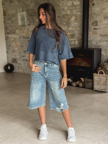 T-shirt Filippa - Bleu marine