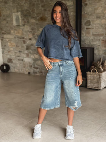 T-shirt Filippa - Bleu marine