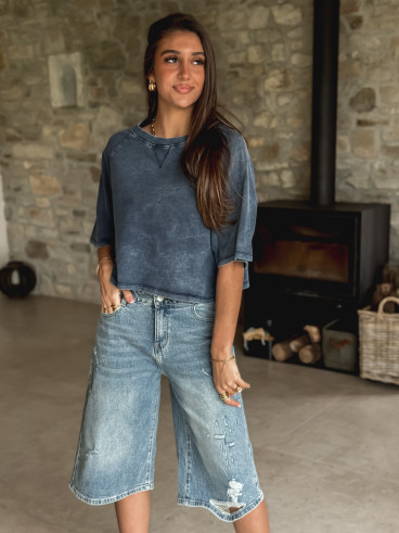 T-shirt Filippa - Bleu marine