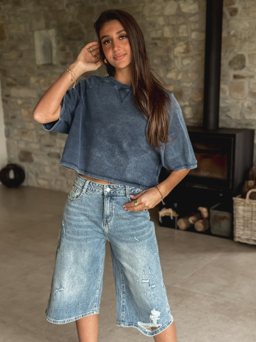 T-shirt Filippa - Bleu marine