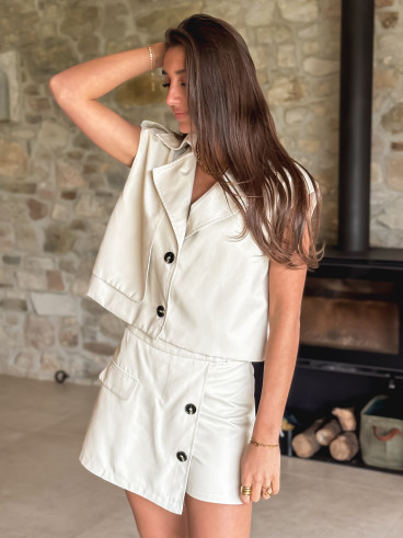 Trench courte Mencia - Beige