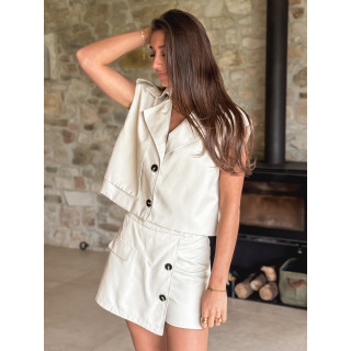 Trench courte Mencia - Beige