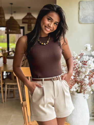 Blouse Navéa - Chocolat