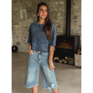 Bermuda en jeans Soliana - Bleu