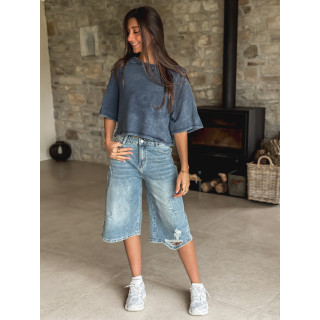 Bermuda en jeans Soliana - Bleu