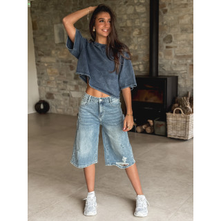 Bermuda en jeans Soliana - Bleu