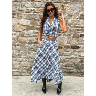 Jupe longue Sevilla - Bleu