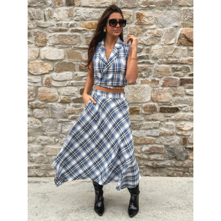 Jupe longue Sevilla - Bleu