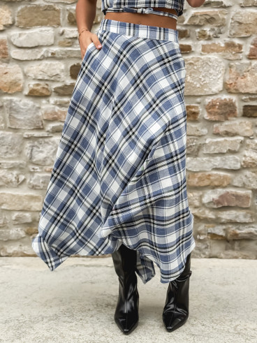 Jupe longue Sevilla - Bleu