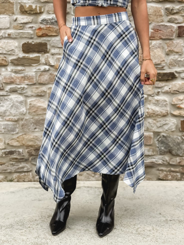 Jupe longue Sevilla - Bleu