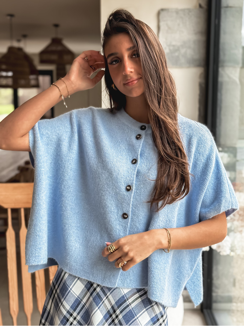 Gilet Ophéa - Bleu ciel Gilet Ophéa - Bleu ciel