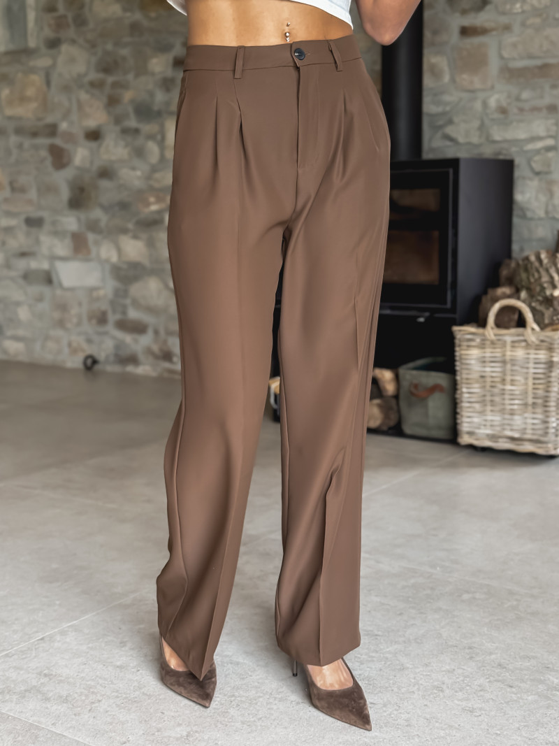 Pantalon Héléana - Chocolat