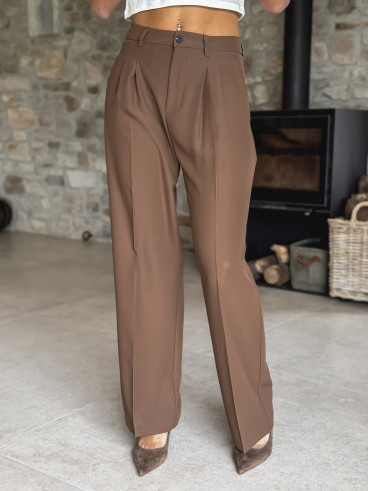 Pantalon Héléana - Chocolat