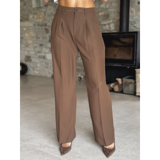 Pantalon Héléana - Chocolat