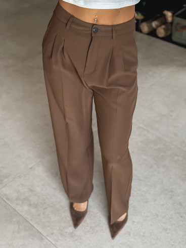 Pantalon Héléana - Chocolat