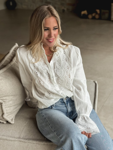 Chemisier Carole - Blanc