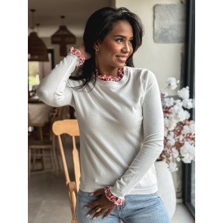 Pull Floraine - Ecru