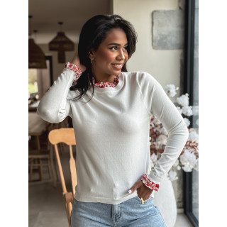 Pull Floraine - Ecru