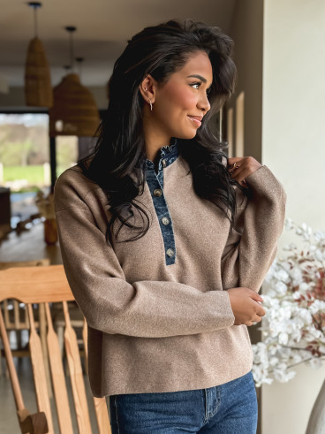 Pull Auréliana - Taupe