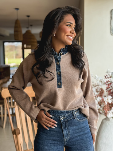Pull Auréliana - Taupe