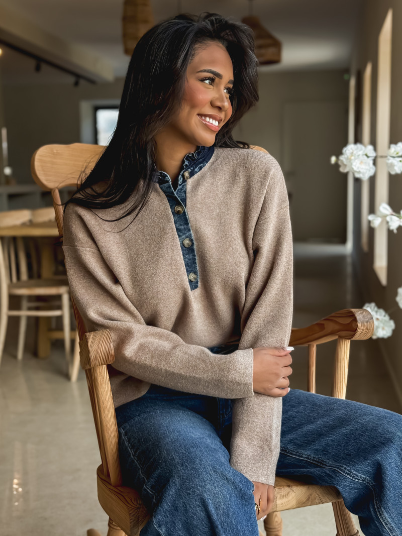 Pull Auréliana - Taupe