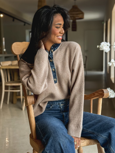Pull Auréliana - Taupe