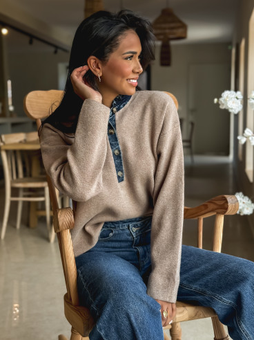 Pull Auréliana - Taupe