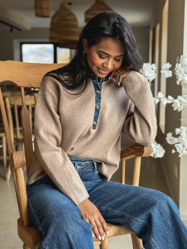 Pull Auréliana - Taupe