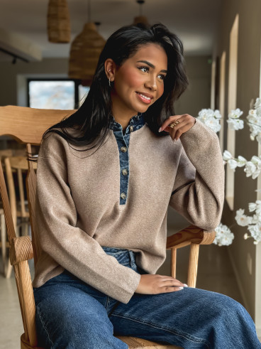 Pull Auréliana - Taupe