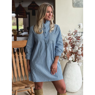 Robe courte lignée Sélénia - Bleu