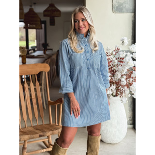 Robe courte lignée Sélénia - Bleu