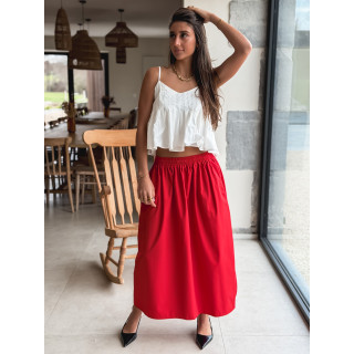 Jupe longue Céléna - Rouge