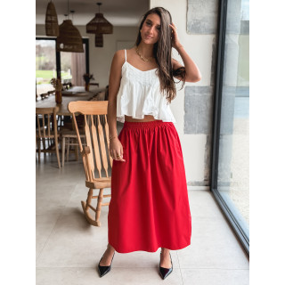 Jupe longue Céléna - Rouge
