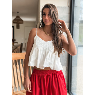 Jupe longue Céléna - Rouge