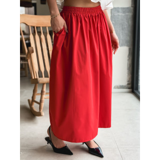 Jupe longue Céléna - Rouge