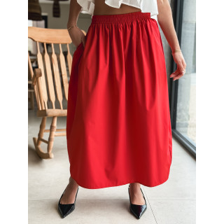 Jupe longue Céléna - Rouge