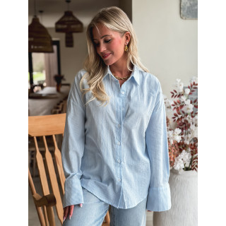 Chemise lignée Daniela - Bleu