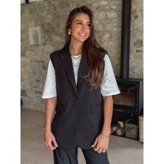 Blazer sans manches Noélya - Noir