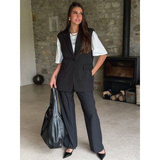 Blazer sans manches Noélya - Noir