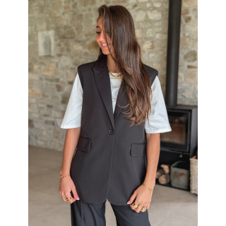 Blazer sans manches Noélya - Noir
