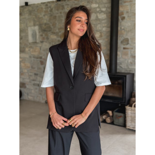 Blazer sans manches Noélya - Noir