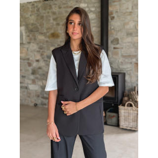 Blazer sans manches Noélya - Noir